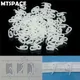 MTSPACE 100pcs/Set Curtain Hanging Hooks Ring Window Curtain Hanger Hooks White Plastic Curtain Hook