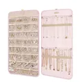 Jewelry Storage Box Portable Home Travel Earring Necklace Scroll Box Dust Locker Door Hanging