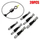 20pcs Fishing Tackle Connector Feeder Fishing Accessories Swivel Snaps For Carp Carp Fishing Quick