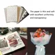 A5 Wrapping Papers Retro Multicolor Print Tissue Paper Bookmark Gift Wrapping Papers Floral Gift