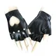 Fashion Half Finger Driving Women Comfortable Gloves PU Leather Fingerless Gloves For Women Black