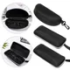 Portable Zipper Sunglasses Case Box Unisex Vintage Black Hard Shell Eyeglasses Protector Eyeglasses