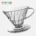 Coffee Dripper Cone Shape Drip Coffee Funnel Plastic V Shape Brewing Coffee Filter Cup V01 V02 for