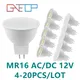Low-voltage in-line GU5.3 AC/DC12V LED spotlight MR16 3W 5W 6W 7W No strobe warm white light can