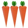 50Pcs/Lot Creative Carrot Design Paper Candy Box Orange Cone Shaped Paper Packaging Box Holiday