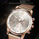 Top Brand Women Watches Fashion Quartz Watch Stainless Steel Dial Rose Gold Mesh Wristwatches Luxury
