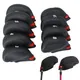 9Pcs Golf Club Iron Head Covers Protector Golfs Head Cover Set Golf Wedge Covers Headcovers Golf