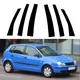 Fit For Volkswagen Polo Mk4 (9N)5-Door Hatchback 2002-2010 Gloss Black Pillar Posts Door Side Window