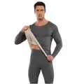 Thermal Underwear Men Winter First Base Layer Sets Traceless Long Johns Male Clothes Elastic Soft