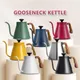 1.2L Gooseneck Kettle Coffee Pour Over Kettle with Thermometer Tea Maker with Anti-Hot Handle with