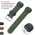 18mm Strap for Casio AE-1200WH/SGW-300/AQ-S810W/F91W Convex Canvas Bracelet Men Women Sport Watch