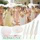 84/60CM White Paper Parasol Umbrella for Wedding Party Favor DIY Bamboo Umbrellas for Bridal