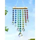 1pc crystal wind chime pendant outdoor gardening window room illusion rainbow hanging wall