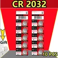 10PCS CR2032 3V Lithium Battery CR 2032 For Watch Toy Calculator Car Remote Clock CR 2032 DL2032