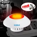 KERUI J009 Loud Indoor Siren Wireless Flashing Siren Alarm Horn Red Light Strobe Siren For GSM Home