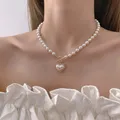 2022 nuova catena di moda coreana elegante collana di perle di perle per le donne signore moda