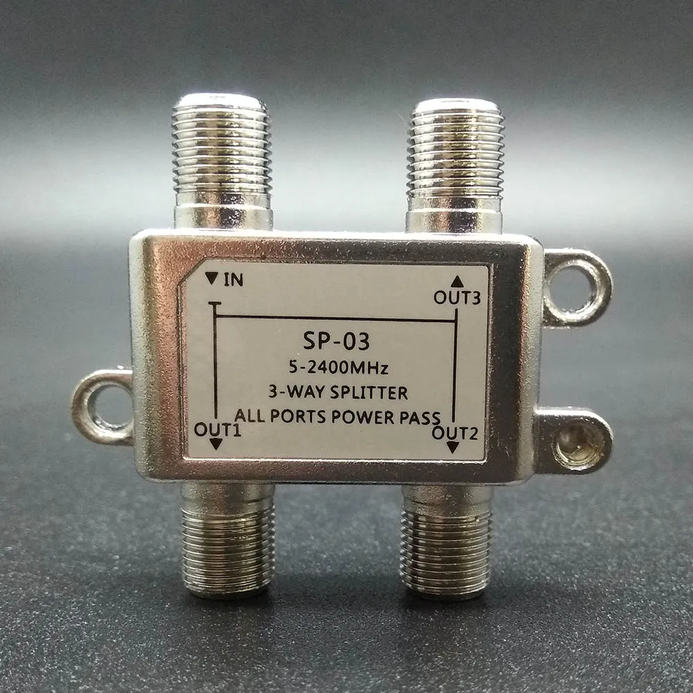 Antenna TV a 2/3/4 vie Splitter satellitare Cavo coassiale Cavo antenna Splitter segnale TV Presa tipo F Connettore femmina