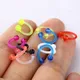 1pc Pain Neon Color Anodized Stainless Steel Circular Barbells Horseshoe Lip Nose Ring Septum