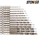 STONEGO 13PCS 1.5-6.5mm M35 Cobalt Drill Bit High Speed Steel Common Twist Drill Bit Set 1/4 Inch