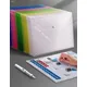 A4 Letter Waterproof Large Capacity File Folders for Storing Files Organizing Desktops Colorful