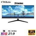 FYHXele 29 Inch Monitor 200Hz Wide Display 21:9 IPS WQHD Desktop LED Gamer Computer Screen Not