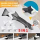 5 in 1 Silicone Spatula Window Cleaning Tool Sealant Smooth Remover Squeegee Caulk Organizer Smooth