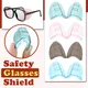 1 Pairs Universal Side Shields for Eye Glasses Slip-On Safety Glasses Flexible Shield