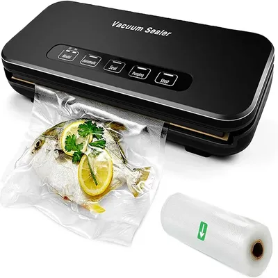 Vacuum Sealer Machine Dry/Moist Vacuum Sealer Machine with Bag Storage Air Sealer Machine for Food Storage and with Starter Kit