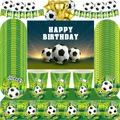 Soccer Football World Theme Birthday Party Decorations Adults Tableware Set Medal Ballons Party