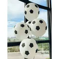 12Pcs/Set 12 inch black and white football World Cup themed party decoration aluminum film balloon