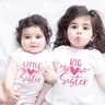T-shirt abbinate sorella sorella sorella maggiore sorellina camicie abbinate top per bambini body