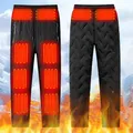 Unisex Electric Heated Trousers Vest 10 Heating Zones Electric Heated Vest Pants Outdoor Camping