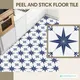 1pc/10pcs Floor Tile Sticker Self Adhesive Floor Sticker Vinyl Non-slip Floor Tile Sticker Wall