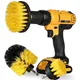 2/3.5/4''Electric Scrubber Brush Drill Brush Kit Plastic Round Cleaning Brush Tool For Glass Car