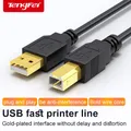 USB 2.0 Printer Cable Type-C To USB B Printing Wires For HP Fax Machine Scanner Computer Connection
