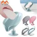 2pcs Soap Box Soap Draining Holder Soap Storage Rack Punch Free Suction Cup Creative Soap Tray