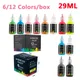 29ml DIY Airbrush Nail Art 6/12PCS Inks Acrylic Paint Ink Set Women Combo Pigments for Spray Art