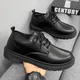 Fashion Leather Mens Casual Shoes Breathable Business Lace-Up Handmade Shoes Hot Sale Brand Classic