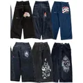 Retro jeans jncos y2k pants baggy jinco jeans for men cargo clothing ropa mens jeans cargo pants men