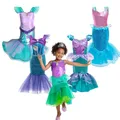 Baby Girl Mermaid Costumes Kids Ariel Dress Cosplay Costumes Summer Mermaid Swimsuit Little Girl