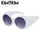 Oversized Steampunk Round Sunglasses Women Retro 2000'S Wrap Around Sun Glasses For Female 2024