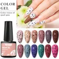 Mtssii Nail Gel 6ml Eggshell Gel Nail Polish Set Transparent Gel & Special Black Material Nail Gel