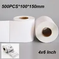 500PCS 100*150mm Thermal Shipping Labels 4x6 Inch For DHL UPS FedEx Self-Adhesive Stickers Stack