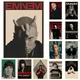 The Famous American Rapper Eminem Art Poster Retro Kraft Paper Sticker DIY Room Bar Cafe Room Wall