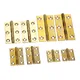 DRELD 2pcs Brass Decorative Cabinet Hinge 1/1.5/2/2.5 inch Wooden Jewelry Box Hinge Furniture