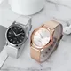 Womens Watch Gold Black Watch Stainless Steel Mesh Ladies Quartz Watch Luxury Montre Femme