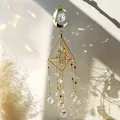 Large Suncatcher Crystal Rainbow Prism Glass Ball Wind Chimes Garden Window Fairy Sun Catcher Home