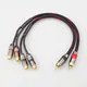 HiFi Y Splitter Audio Cable RCA Male to 2 Female Plug RCA Connector Adapters Cable Wire Cord for