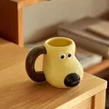 A 520ml large capacity paw dog ceramic mug cartoon creative coffee cup office drinking cup household