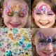 3D crystal face sticker multi-color glitter diamond body art beauty stage makeup forehead rhinestone
